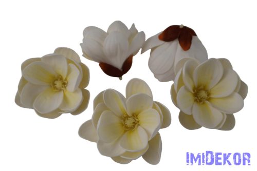 Polifoam magnólia fej D10cm - Krém