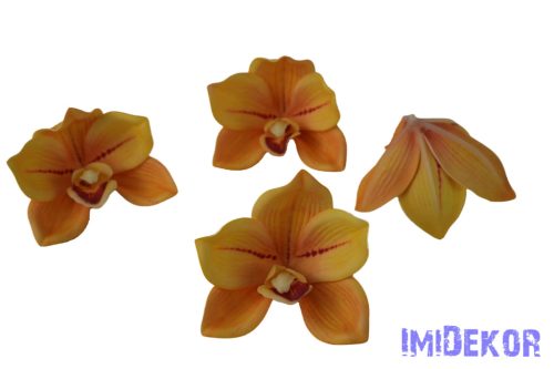 Polifoam orchidea fej 9,5cm - Sárga