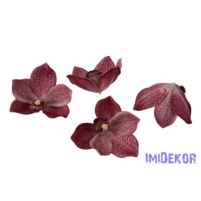 Polifoam orchidea fej 9,5cm - Mályva