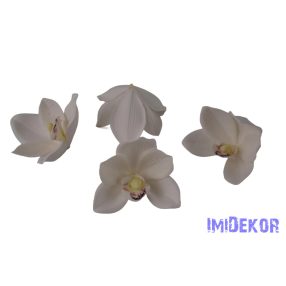 Polifoam orchidea fej 9,5cm - Krém