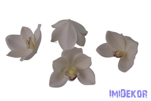 Polifoam orchidea fej 9,5cm - Krém
