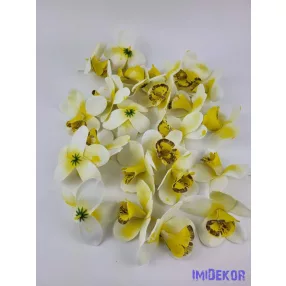 Orchidea polifoam fej 10 cm - Sárgás