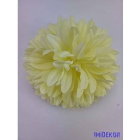 Krizantém selyemvirág fej 16 cm - Krém
