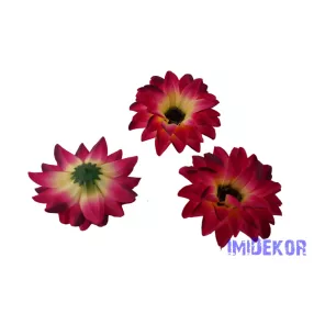 Dália selyemvirág fej D11-12cm - Átmenetes Pink