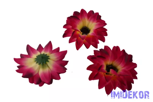Dália selyemvirág fej D11-12cm - Átmenetes Pink
