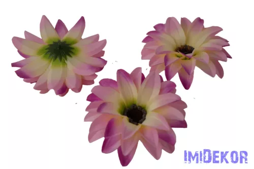 Dália selyemvirág fej D11-12cm - Halvány Rózsaszín-Lila