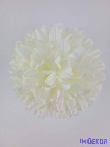 Krizantém selyemvirág fej D14cm - Krém