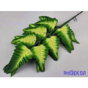 Páfrány levél 57 cm - Krém-Zöld