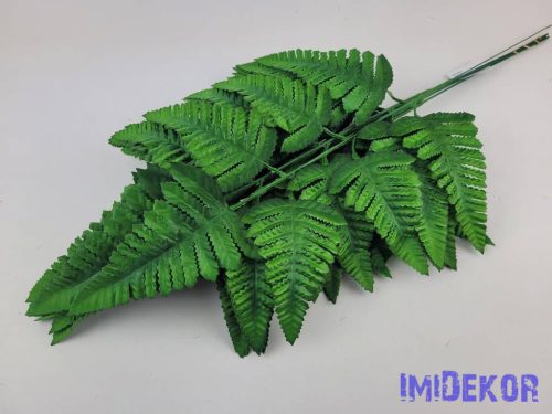 Páfrány levél 57 cm - Zöld