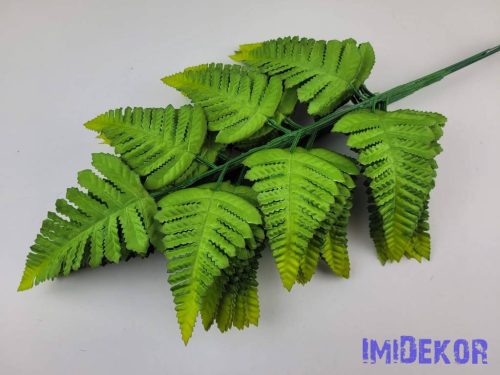 Páfrány levél 57 cm - Közép Zöld