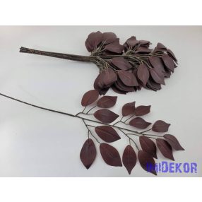 Fikusz 15 lv. ág 53 cm - Sötét Bordó