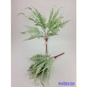   Páfrány 13 ágú hamvas bokor 46 cm mű álló leveles cserepezhető