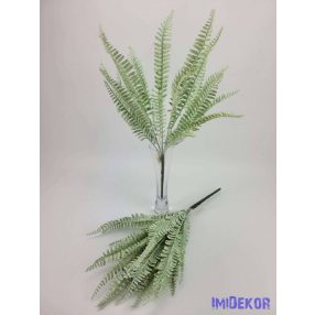   Páfrány 19 ágú hamvas bokor 45 cm mű álló leveles cserepezhető