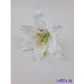 Liliom fej 13 cm - Fehér