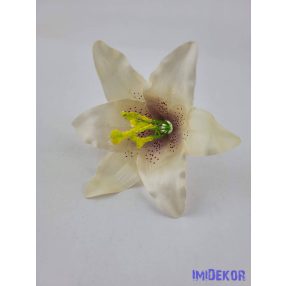 Liliom fej 13 cm - Krém-Mályva
