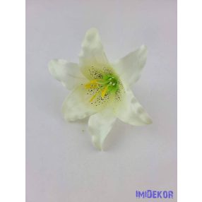 Liliom fej 13 cm - Törtfehér