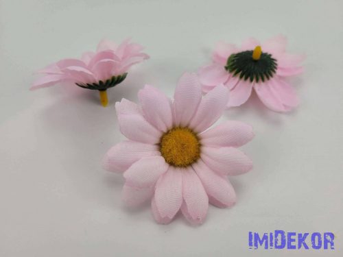 Margaréta selyemvirág fej 6 cm - Rózsaszín