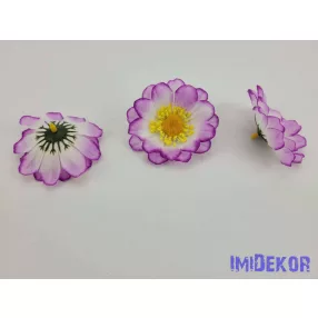 Margaréta selyemvirág fej 7 cm - Világos Lila
