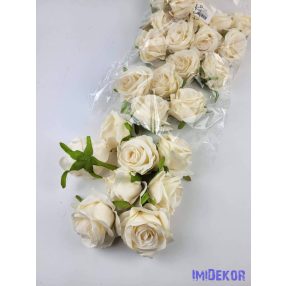 Rózsa selyemvirág fej 6 cm - 925A