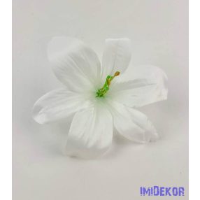 Liliom selyemvirág fej 13 cm - Fehér