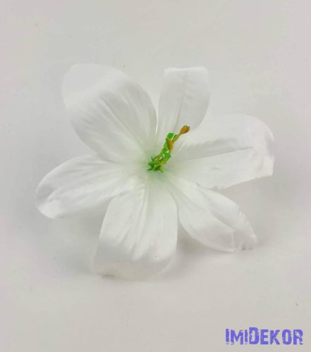 Liliom selyemvirág fej 13 cm - Fehér