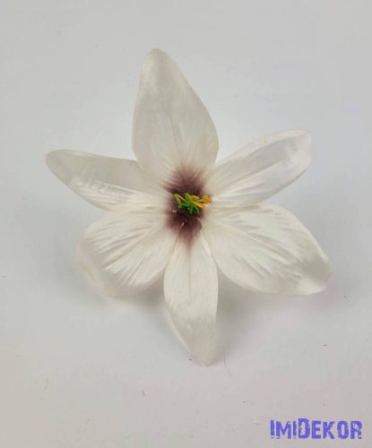 Liliom selyemvirág fej 13 cm - Krém-Mályva