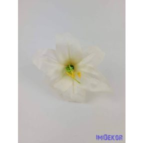 Liliom selyemvirág fej 11 cm - Ekrü