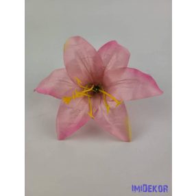 Liliom selyemvirág fej 11 cm - Rózsaszín