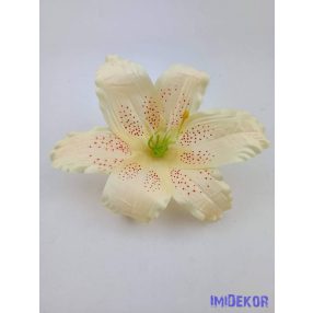 Liliom selyemvirág fej D16cm - Barack