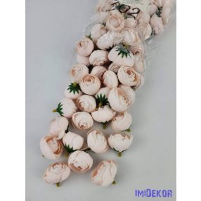 Boglárka fej selyemvirág fej 3 cm - Halvány Rózsaszín