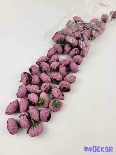 Boglárka selyemvirág fej 3 cm - Mályva 521