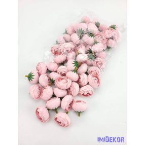 Boglárka fej selyemvirág fej 3 cm - Rózsaszín