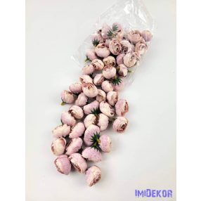 Boglárka selyemvirág fej 3 cm - Halvány Mályva 615