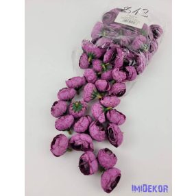 Boglárka fej selyemvirág fej 3 cm - Lila Rózsaszín