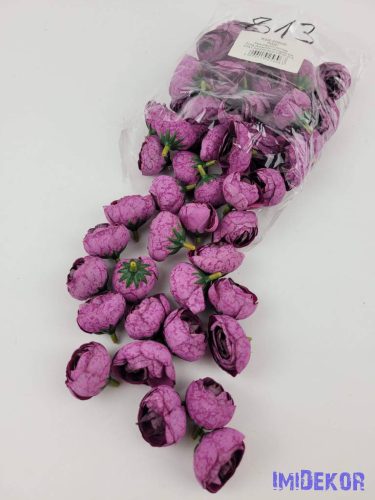 Boglárka fej selyemvirág fej 3 cm - Lila Rózsaszín