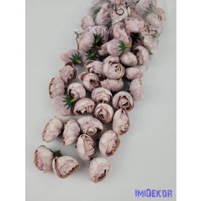 Boglárka fej selyemvirág fej 3 cm - Halvány Mályva 823