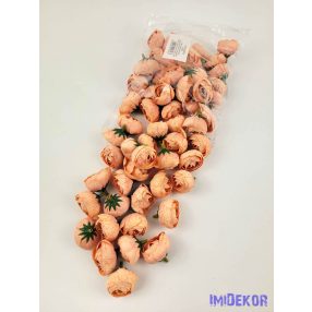 Boglárka selyemvirág fej 3 cm - Barack 914