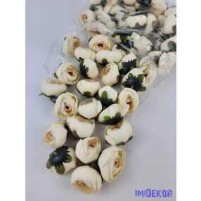 Boglárka fej selyemvirág fej 4,5 cm - Vanília