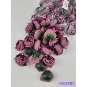 Boglárka fej selyemvirág fej 4,5 cm - Mályva 521