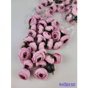   Boglárka fej selyemvirág fej 4,5 cm - Rózsaszínes Mályva 822