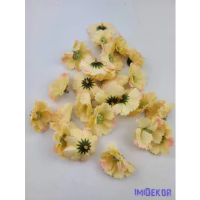 Margaréta selyem fej 5cm - Vaj