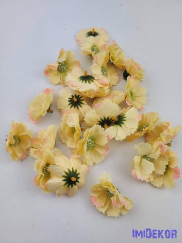 Margaréta selyem fej 5cm - Vaj