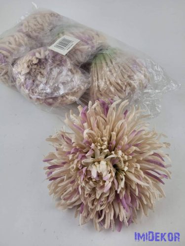Krizantém selyemvirág fej D17cm - Cirmos