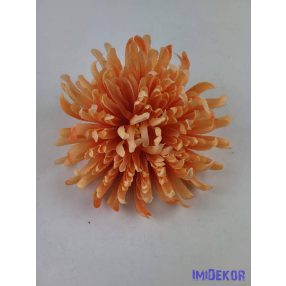 Pók krizantém fej 10cm - Világos Narancs