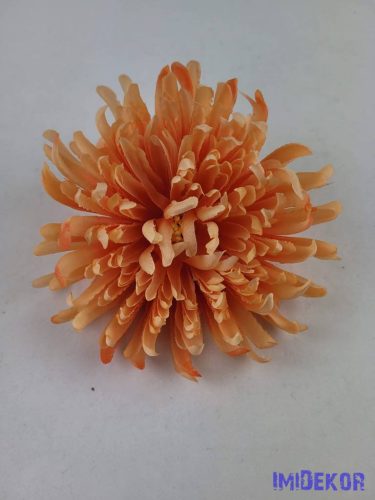 Pók krizantém fej 10cm - Világos Narancs