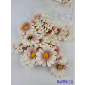 Margaréta selyem fej 6 cm - Mályvás