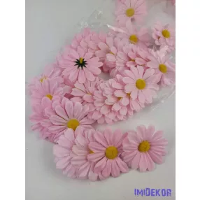 Margaréta selyem fej 6 cm - Rózsaszín