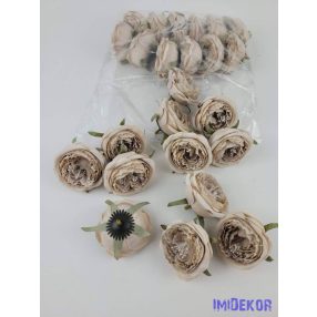 Boglárka selyemvirág fej 6 cm AUT - Bézs