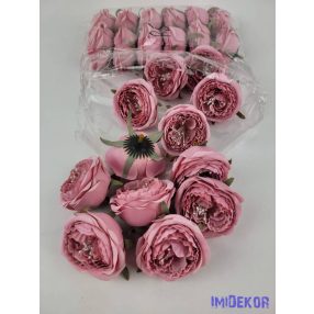 Boglárka selyemvirág fej 6 cm AUT - Rózsaszín