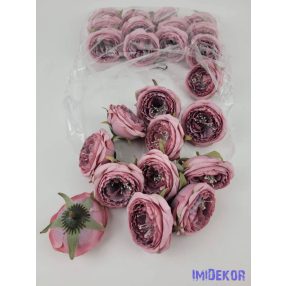 Boglárka selyemvirág fej 6 cm AUT - Mályva